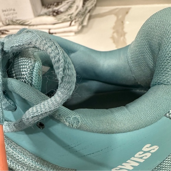 K-Swiss Ultrashot 3. Women Size 8.5 Color Blanc De Blanc/Nile Blue/Desert Flower - Picture 8 of 11